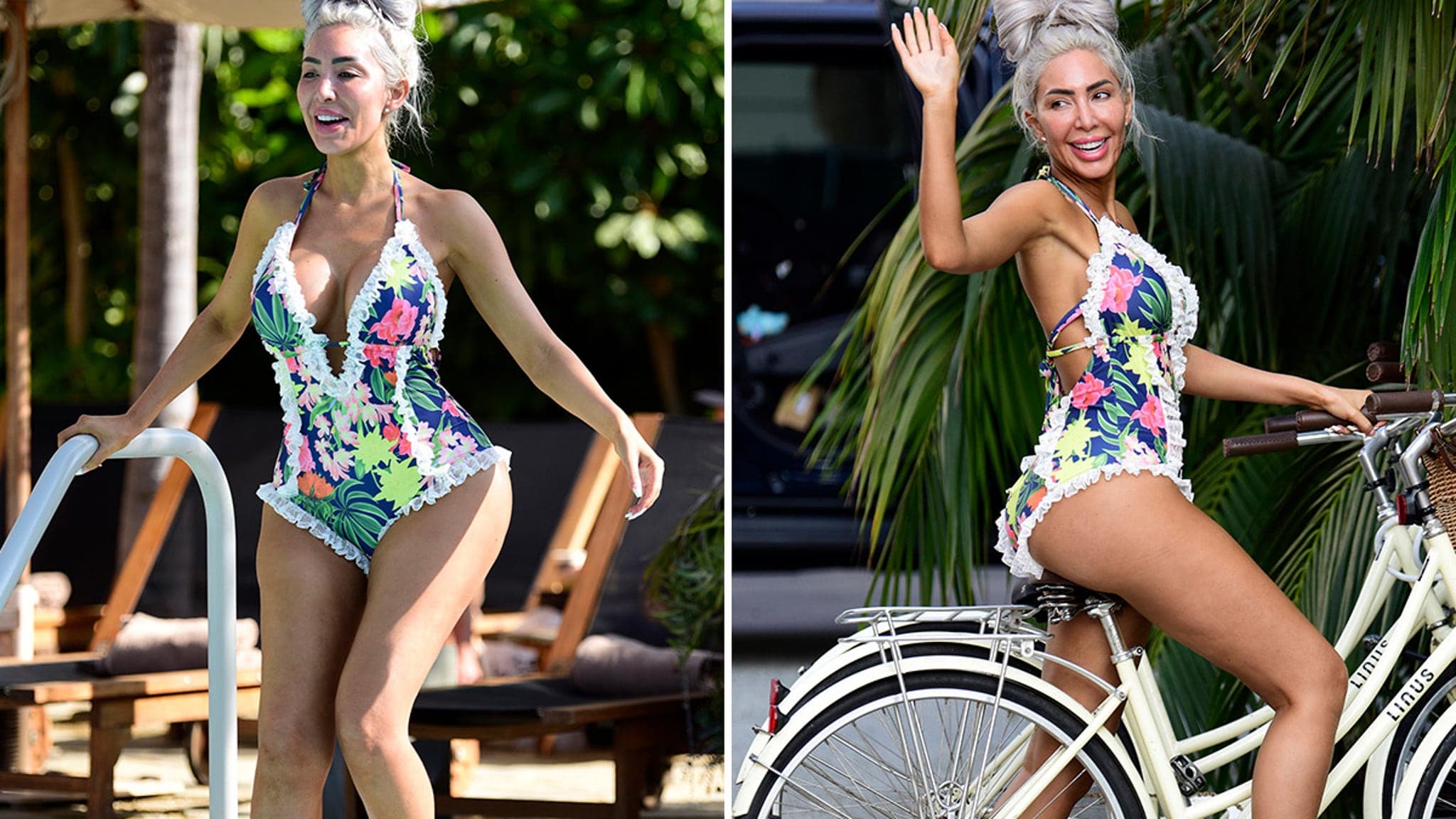 Farrah Abraham Sizzles in Floral Swimwear—Catch the Poolside Drama!