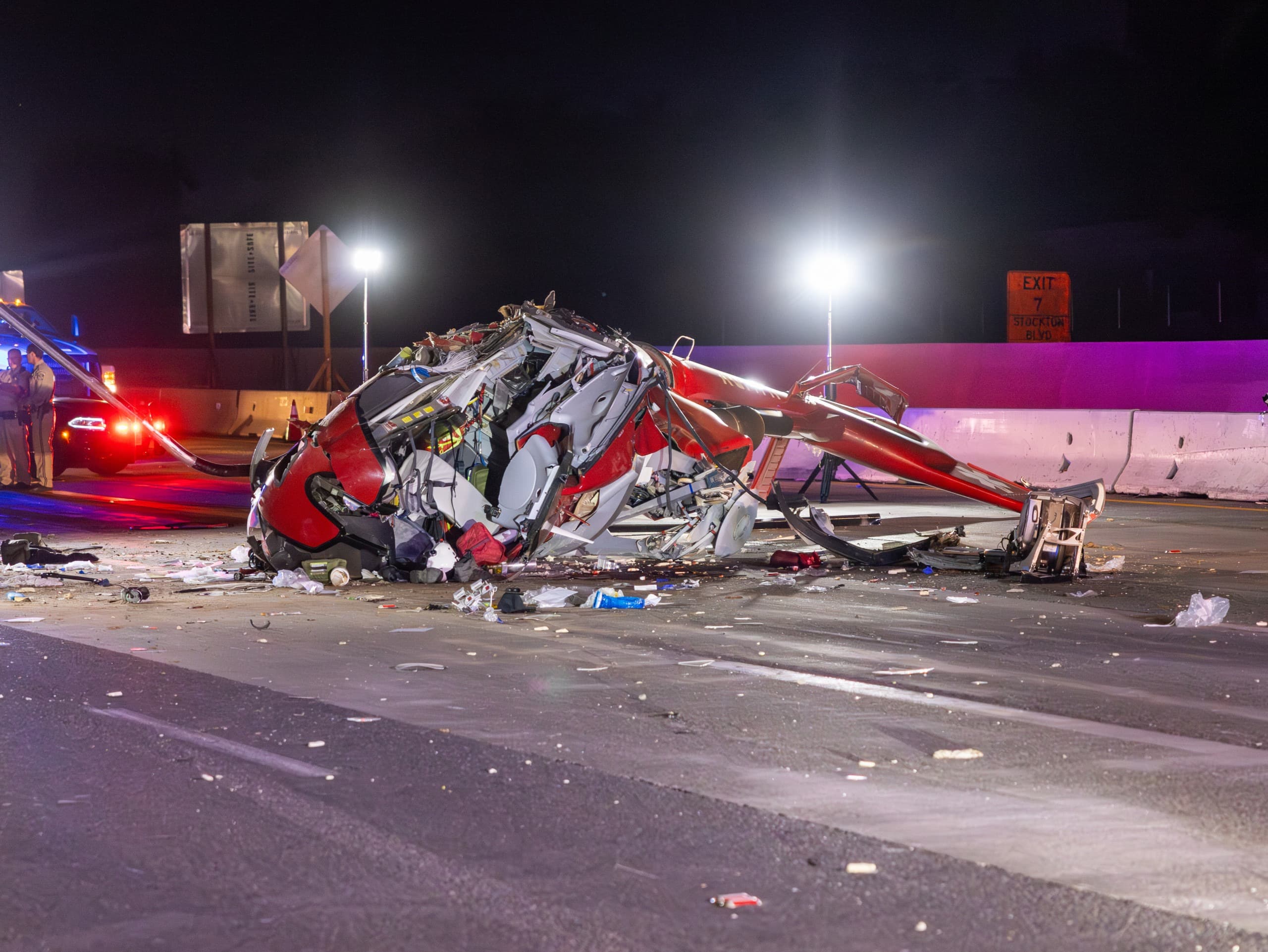 Chopper Shock: Medical Helicopter Crashes on Highway 50, Leaving Crew in Critical Condition