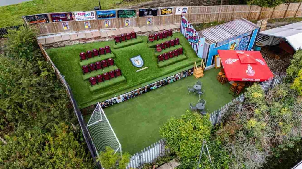 From Pub to Pitch: How One Soccer Fan Made a Mini Stadium at The Royal Dyche!