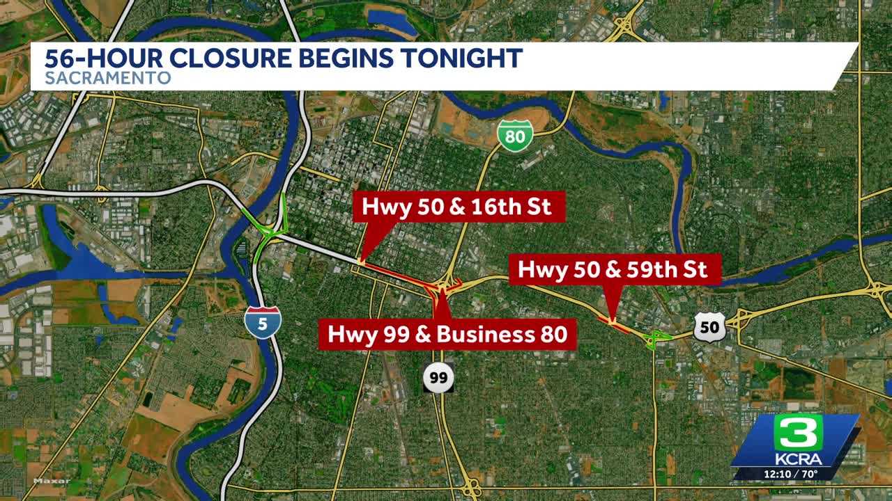 Sacramento's Highway Takeover: A Weekend of Road Closures Ahead!