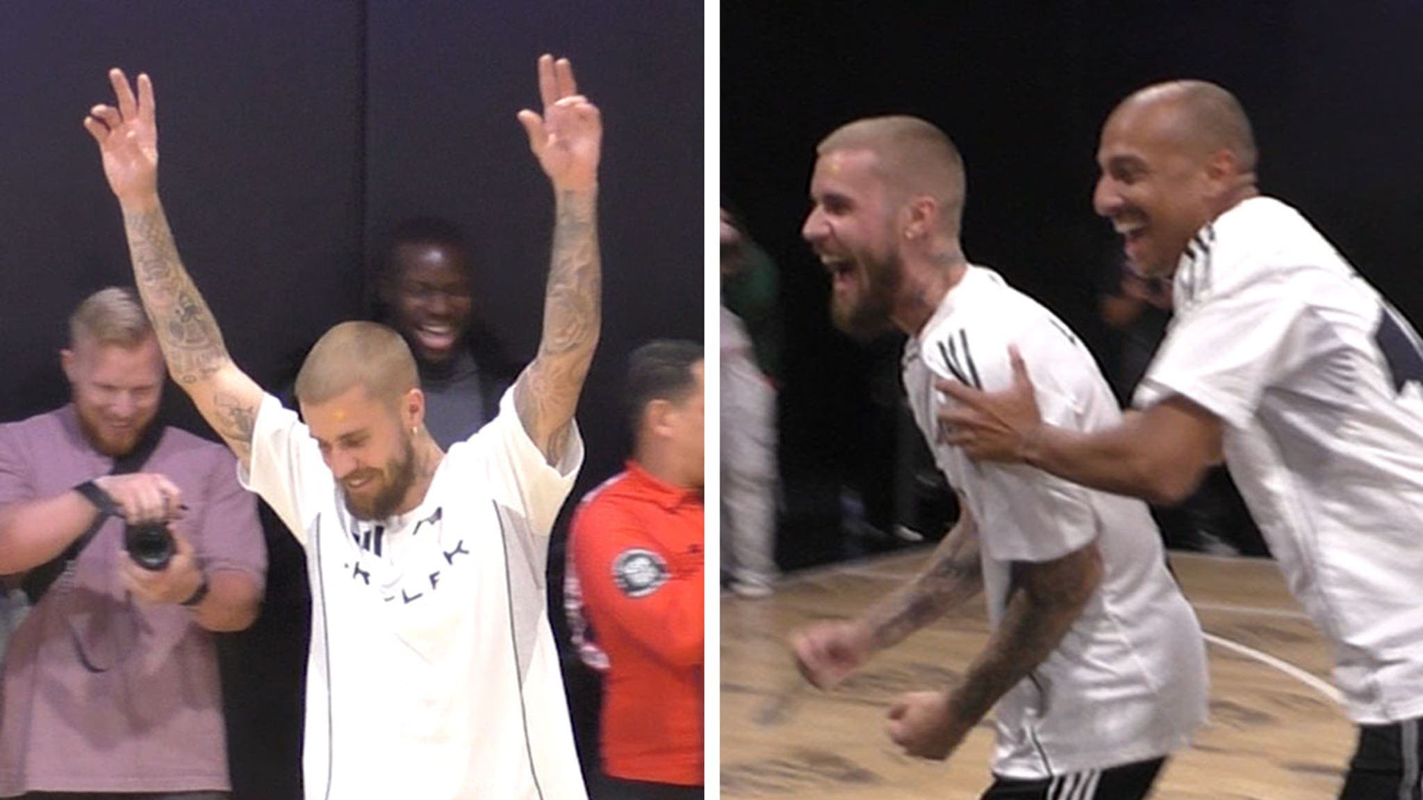 Bieber's Epic Trick Shot: When Soccer Meets Celebrity Magic!