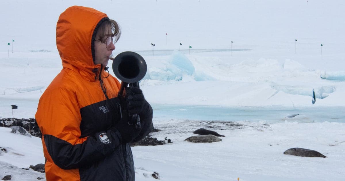 A French Horn in Antarctica: Hitting All the Right Notes in Subzero Harmony!