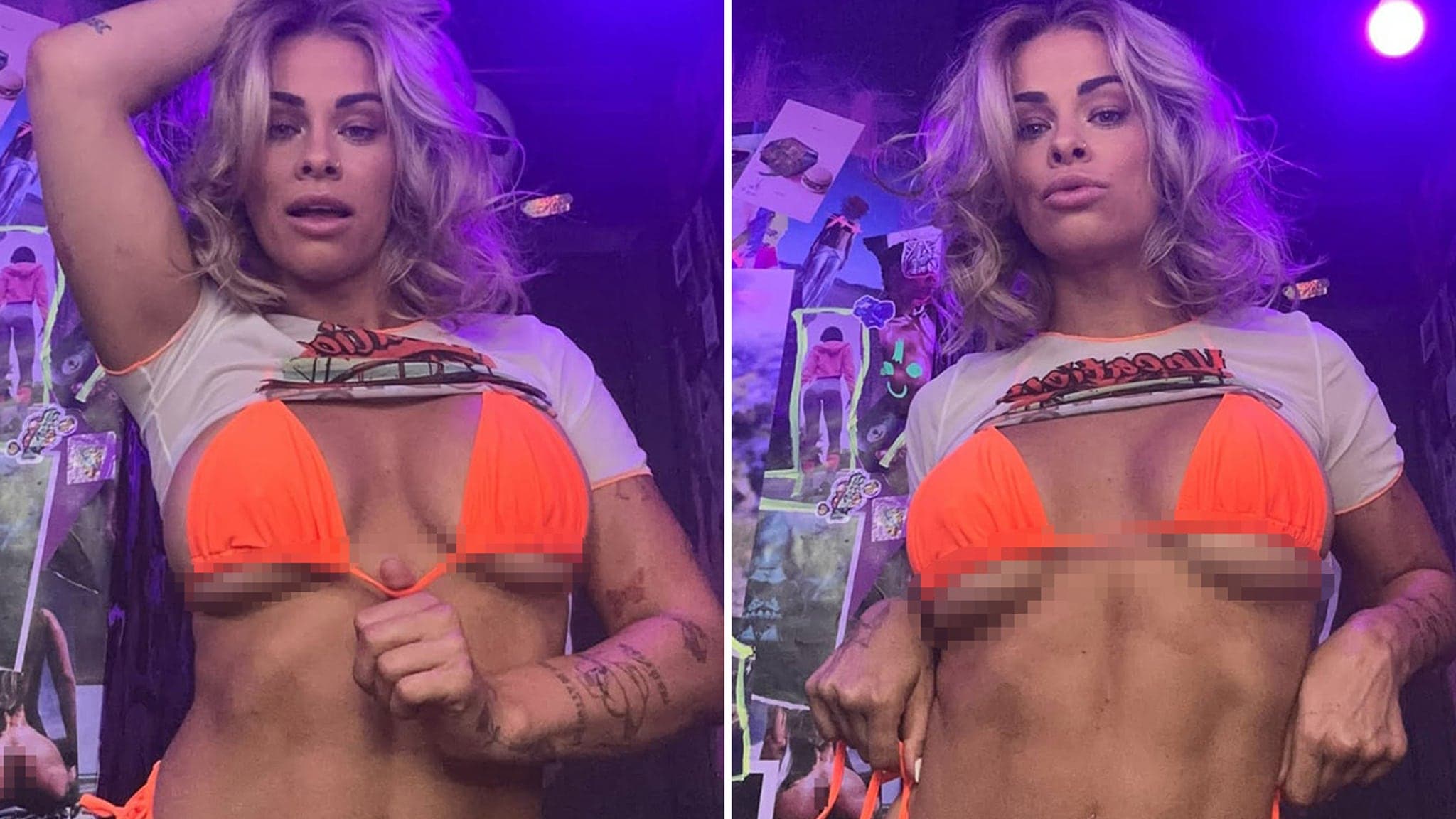 Paige VanZant's Neon Bikini: A Splash of Eye-Catching Fun!