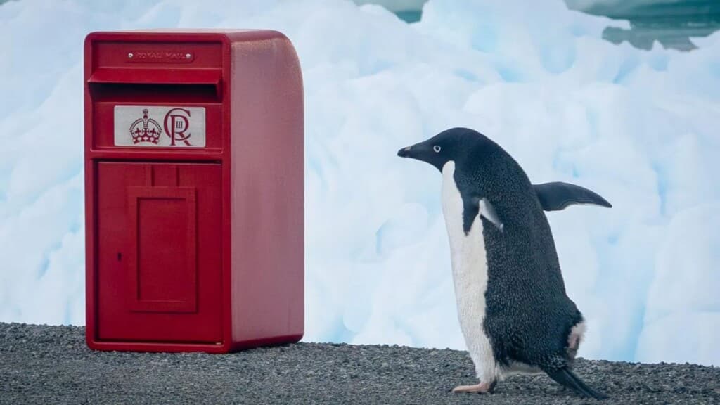 King Charles III Delivers Festive Cheer to Antarctica with a New Post Box