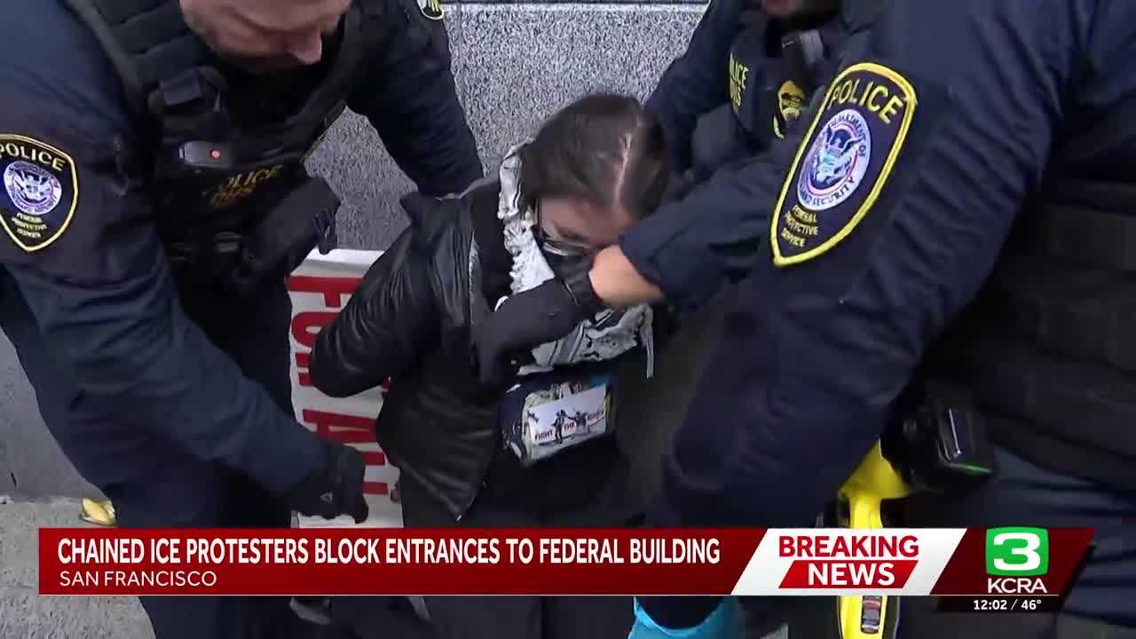 Protesters Chain Themselves to Doors: A Bold Stand Against ICE in San Francisco